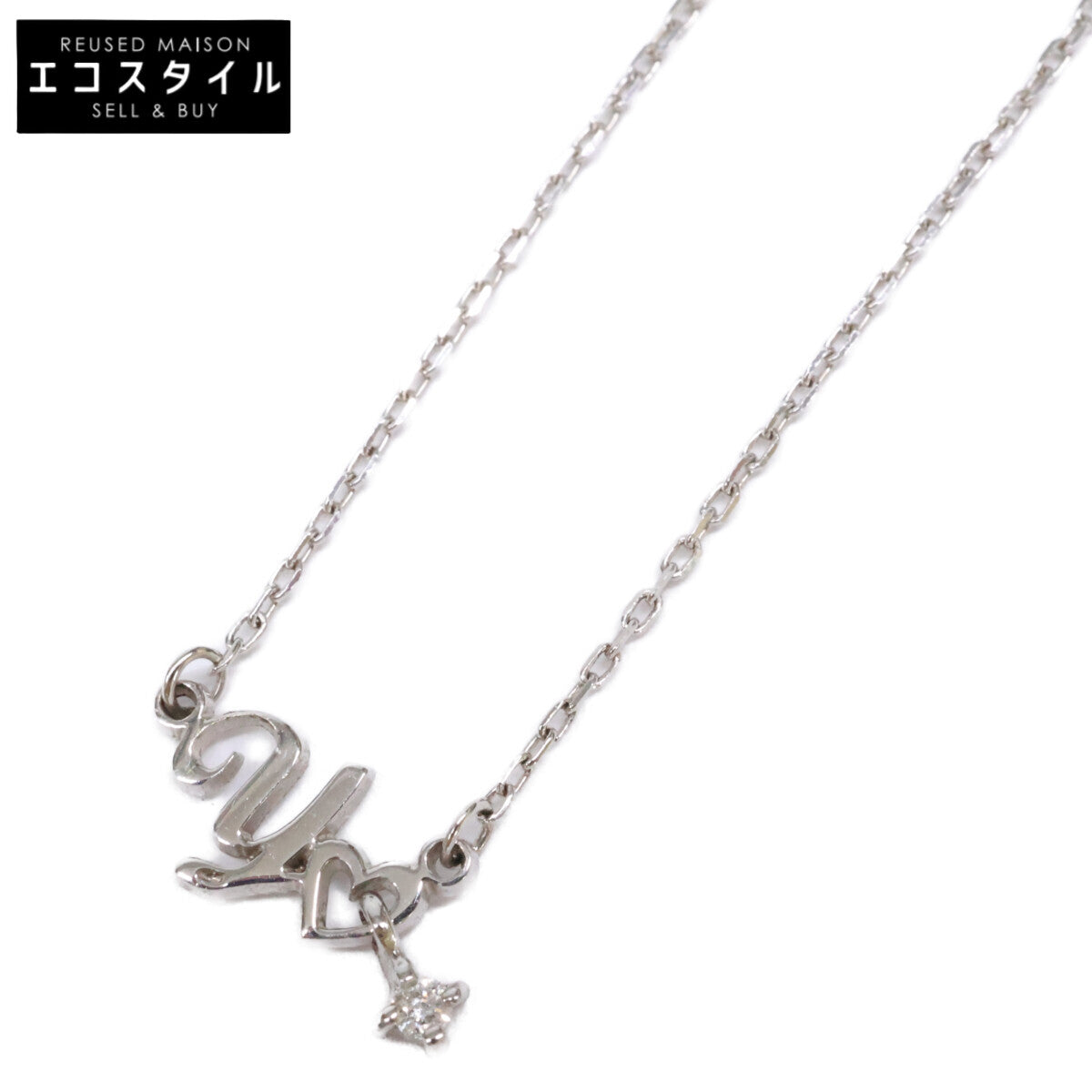 ヨンドシー 4℃ Canal 4℃ カナルヨンドシー K10 イニシャル Y ダイヤモンド ネックレス