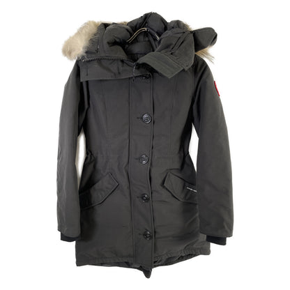 CANADA GOOSE カナダグース 2580LA ﾌﾞﾗｯｸ ROSSCLAIR PARKA ﾛｽｸﾚｱﾊﾟｰｶｰ コート S