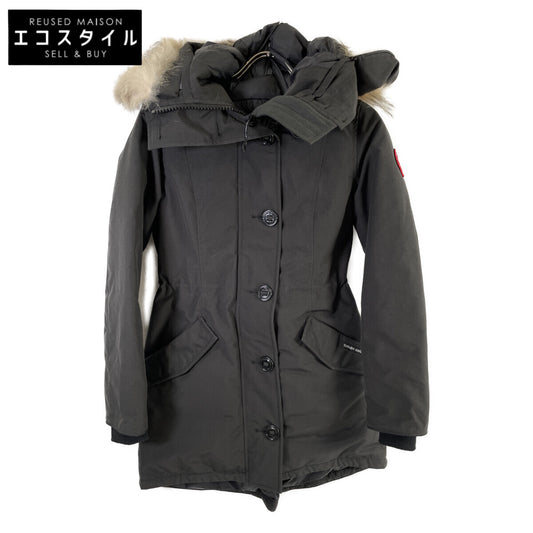 CANADA GOOSE カナダグース 2580LA ﾌﾞﾗｯｸ ROSSCLAIR PARKA ﾛｽｸﾚｱﾊﾟｰｶｰ コート S
