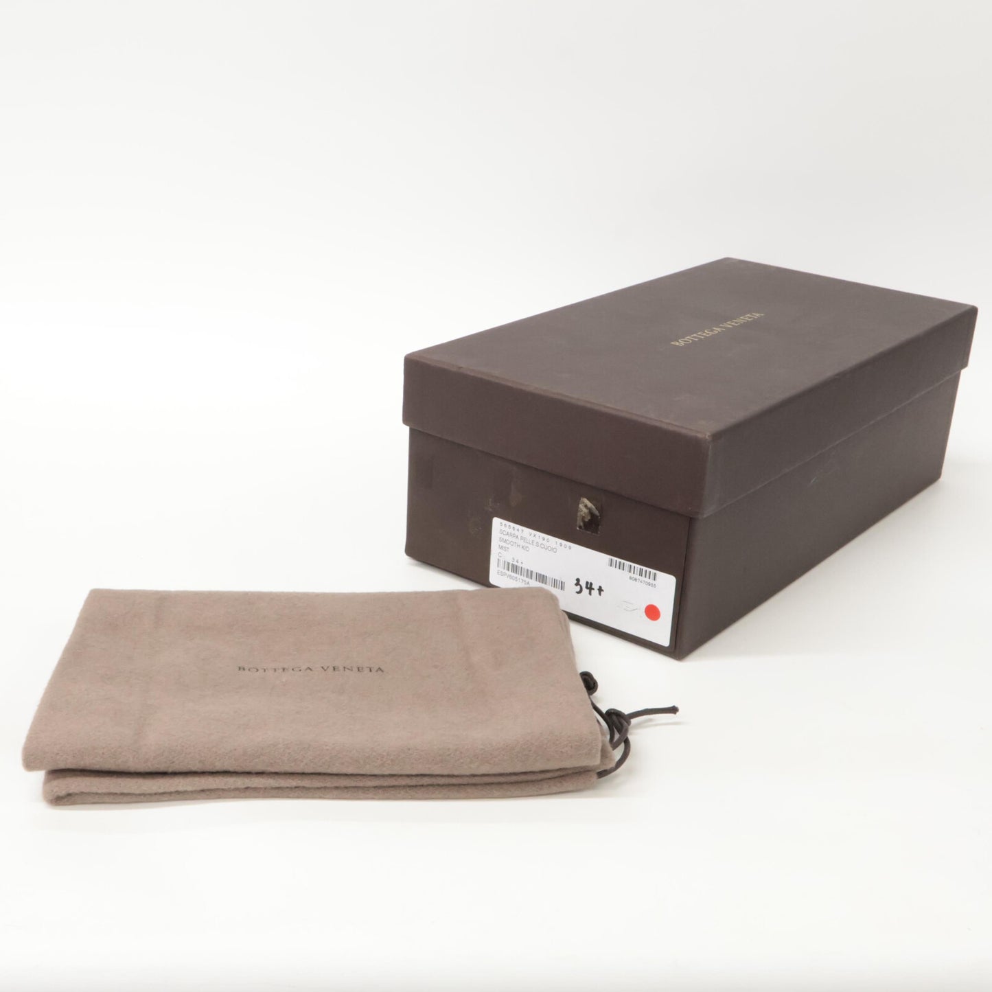 BOTTEGA VENETA ボッテガヴェネタ 【新品同様】レザー ポンテッドトゥ ミュール/ シューズ 34 1/2