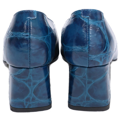 TOD'S トッズ 【美品】型押しレザー ラウンドトゥ シューズ 35