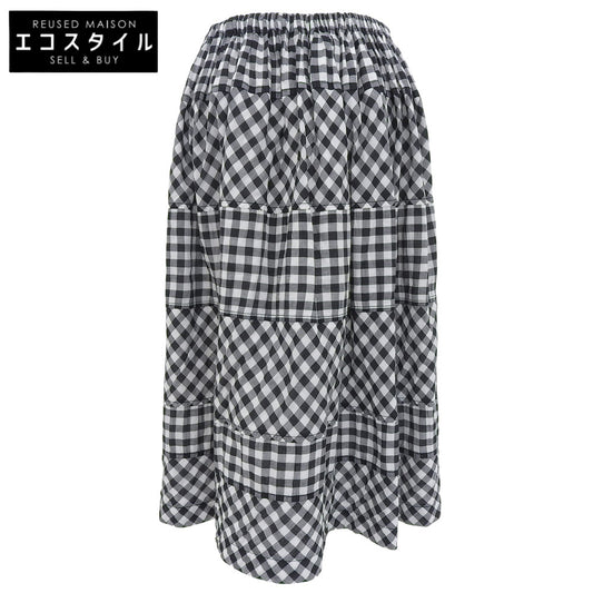 tricotCOMMEdesGARCONS トリココムデギャルソン 美品 ギンガムチェック スカート レディース ブラック×ホワイト TM-S039 AD2013 スカート ―