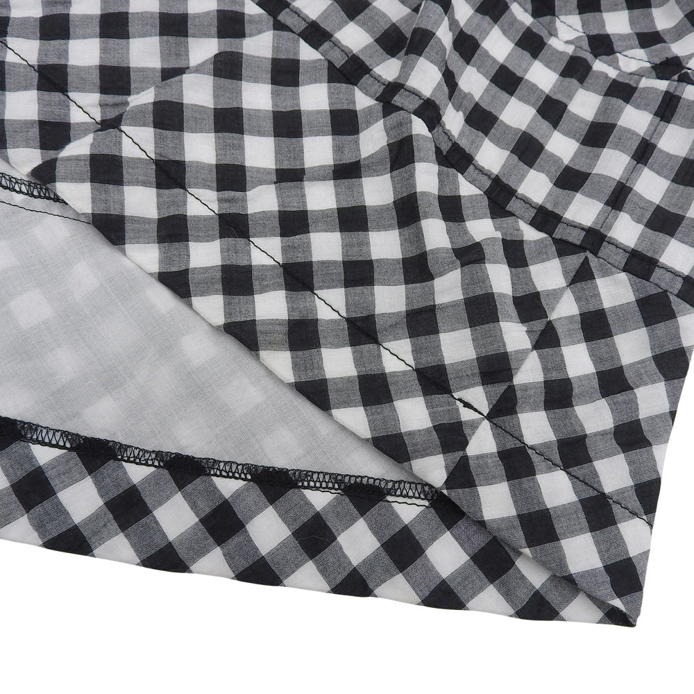 tricotCOMMEdesGARCONS トリココムデギャルソン 美品 ギンガムチェック スカート レディース ブラック×ホワイト TM-S039 AD2013 スカート ―