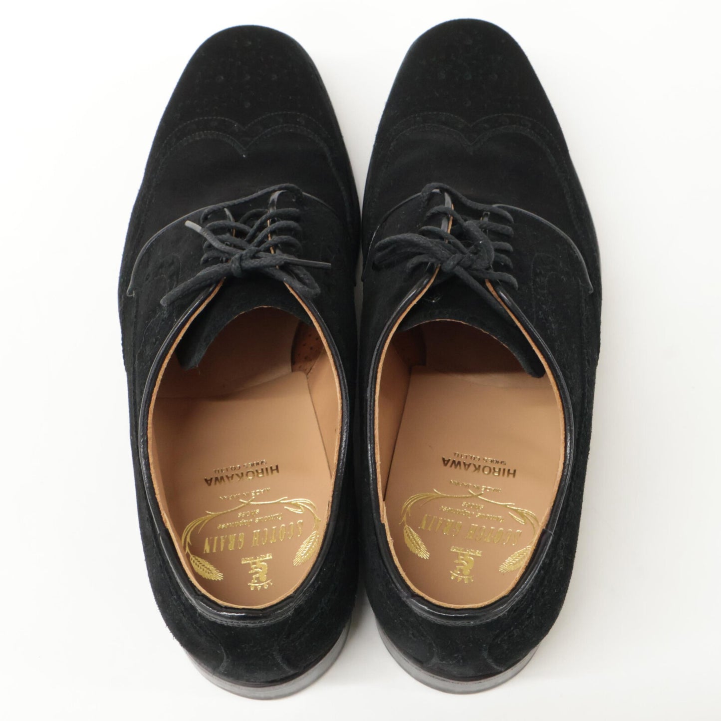 SCOTCH GRAIN スコッチグレイン 【美品】5395 スエード 外羽根 フルブローグ シューズ 24