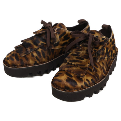 Clarks クラークス ｘEngineered Garments エンジニアド ガーメンツ【新品同様】23514 00060 Desert Khan EG ハラコ レオパード柄 シューズ