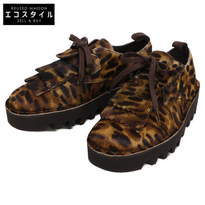 Clarks クラークス ｘEngineered Garments エンジニアド ガーメンツ【新品同様】23514 00060 Desert Khan EG ハラコ レオパード柄 シューズ