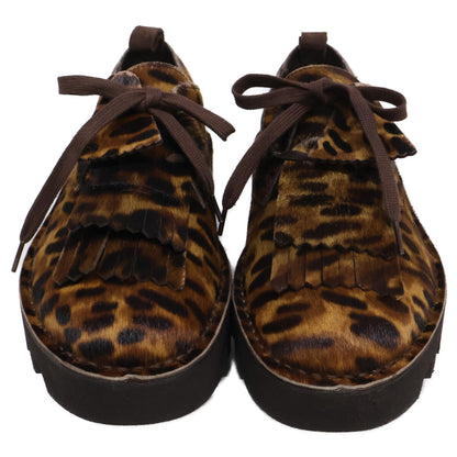 Clarks クラークス ｘEngineered Garments エンジニアド ガーメンツ【新品同様】23514 00060 Desert Khan EG ハラコ レオパード柄 シューズ