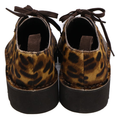 Clarks クラークス ｘEngineered Garments エンジニアド ガーメンツ【新品同様】23514 00060 Desert Khan EG ハラコ レオパード柄 シューズ