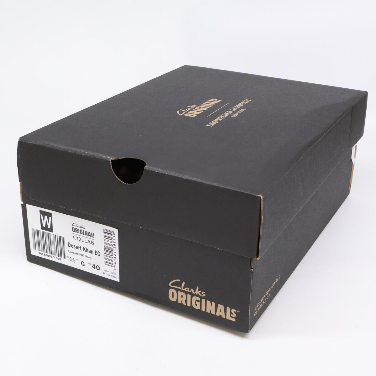 Clarks クラークス ｘEngineered Garments エンジニアド ガーメンツ【新品同様】23514 00060 Desert Khan EG ハラコ レオパード柄 シューズ