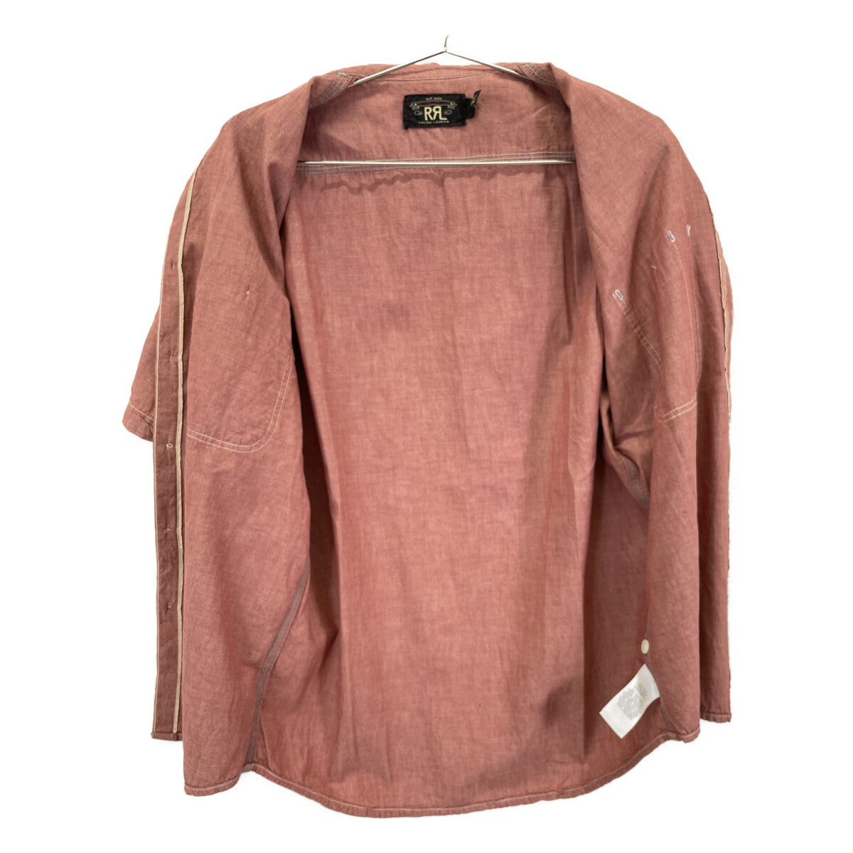 RRL ダブルアールエル ﾚｯﾄﾞ 25SS ｾﾙｳﾞｨｯｼﾞﾃﾞｨﾃｰﾙ ｼｬﾝﾌﾞﾚｰ ﾜｰｸｼｬﾂ トップス S