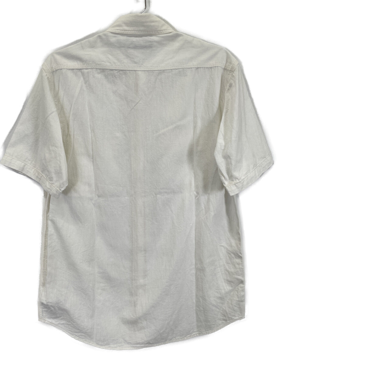 RRL ダブルアールエル ﾎﾜｲﾄ 25SS ｾﾙｳﾞｨｯｼﾞﾃﾞｨﾃｰﾙ ｼｬﾝﾌﾞﾚｰ ﾜｰｸｼｬﾂ トップス S