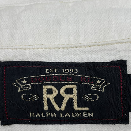 RRL ダブルアールエル ﾎﾜｲﾄ 25SS ｾﾙｳﾞｨｯｼﾞﾃﾞｨﾃｰﾙ ｼｬﾝﾌﾞﾚｰ ﾜｰｸｼｬﾂ トップス S