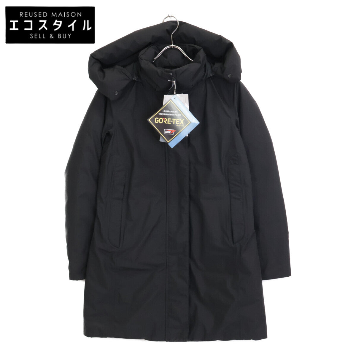 WOOLRICH ウールリッチ 23年 WWO0503 ﾌﾞﾗｯｸ MARSHALL PARKA ﾀﾞｳﾝｺｰﾄ コート S