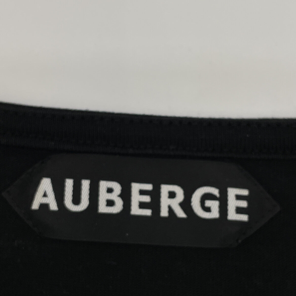 AUBERGE オーベルジュ ﾌﾞﾗｯｸ ｺｯﾄﾝ BONHEUR 長袖Tｼｬﾂ トップス 40