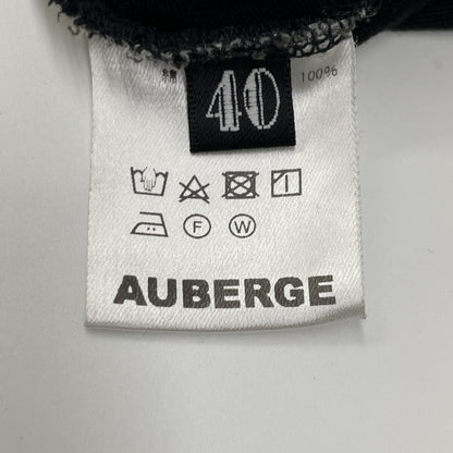 AUBERGE オーベルジュ ﾌﾞﾗｯｸ ｺｯﾄﾝ BONHEUR 長袖Tｼｬﾂ トップス 40