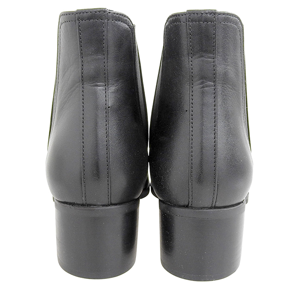 ANTEPRIMA アンテプリマ 美品 レザー サイドゴアブーツ シューズ レディース 黒 ブラック 23cm 1821 シューズ 36(EU)