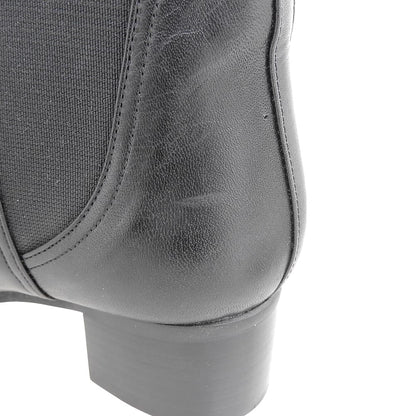 ANTEPRIMA アンテプリマ 美品 レザー サイドゴアブーツ シューズ レディース 黒 ブラック 23cm 1821 シューズ 36(EU)