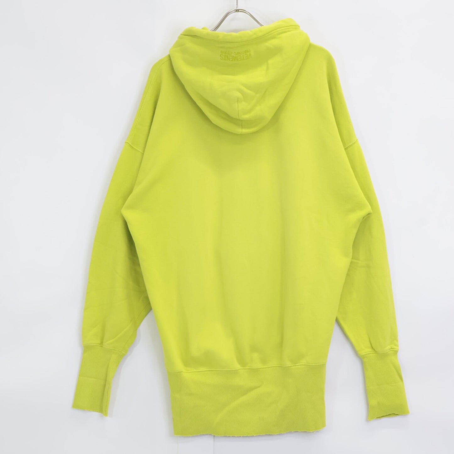 VETEMENTS ヴェトモン USS197010 19SS ﾗｲﾄｸﾞﾘｰﾝ ｶｰﾄｩｰﾝﾌﾟﾘﾝﾄｽｳｪｯﾄﾌﾟﾙｵｰﾊﾞｰﾊﾟｰｶｰ トップス S