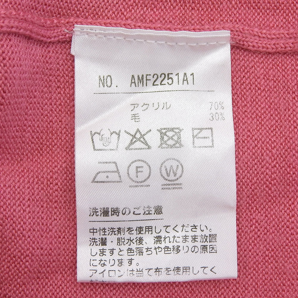 and per se アンパスィ Vネック ニット トップス メンズ ピンク LL AMF2251A1 トップス LL