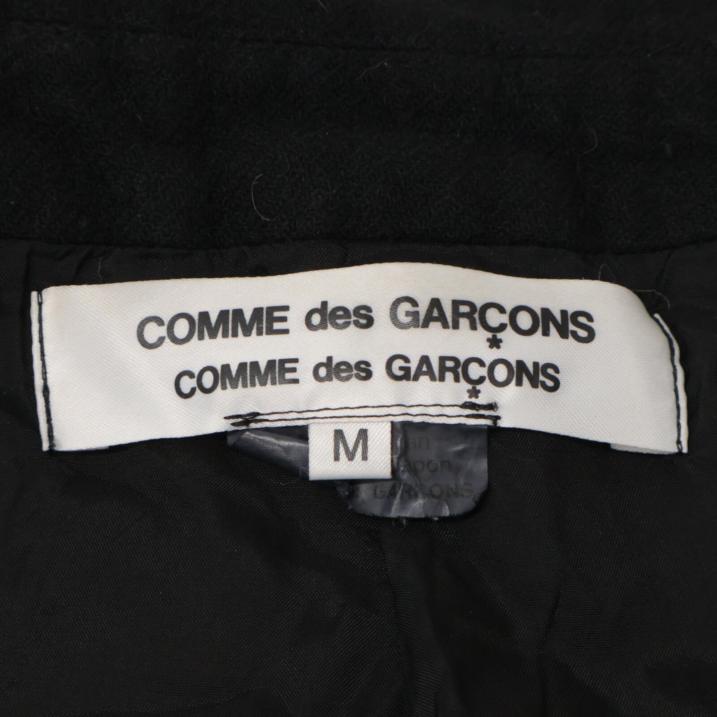 COMMEdesGARCONS COMMEdesGARCONS コムデギャルソンコムデギャルソン（コムコム） 20AW RF-C008 ﾌﾞﾗｯｸ ｳｰﾙ縮絨ｽﾃﾝｶﾗｰｺｰﾄ コート M