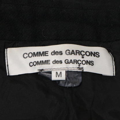 COMMEdesGARCONS COMMEdesGARCONS コムデギャルソンコムデギャルソン（コムコム） 20AW RF-C008 ﾌﾞﾗｯｸ ｳｰﾙ縮絨ｽﾃﾝｶﾗｰｺｰﾄ コート M