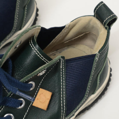 SPINGLE MOVE スピングルムーブ 44215099 グリーン レザー サイドゴアスニーカー シューズ SS