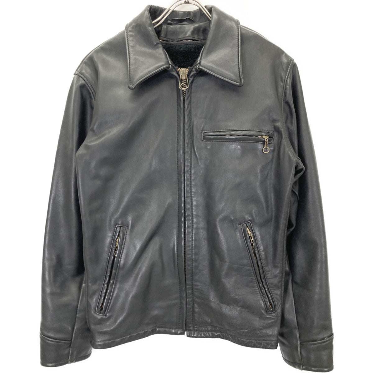 SCHOTT ショット AT101 USA製 襟付き ライダース　ライナー付き ジャケット 34