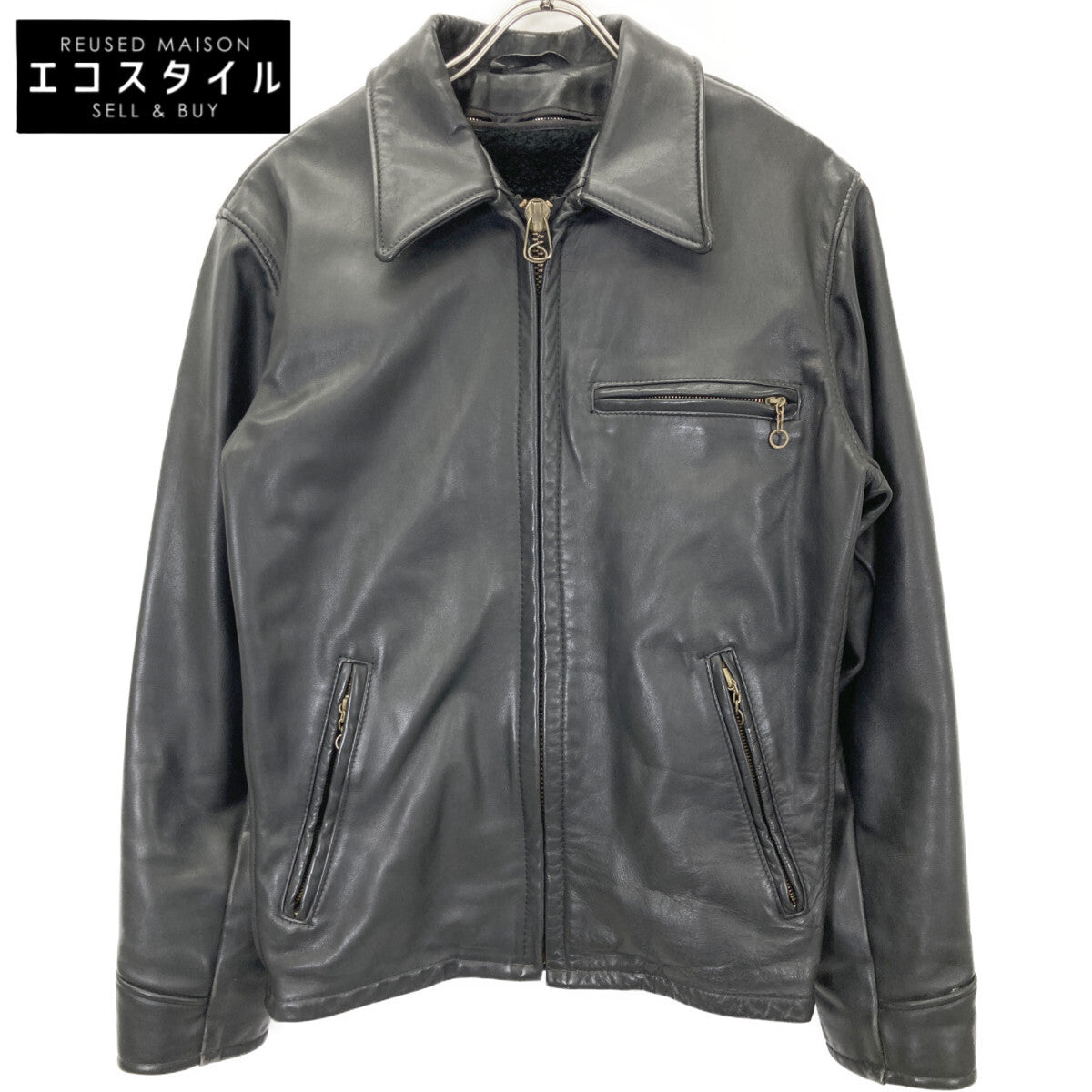 SCHOTT ショット AT101 USA製 襟付き ライダース　ライナー付き ジャケット 34