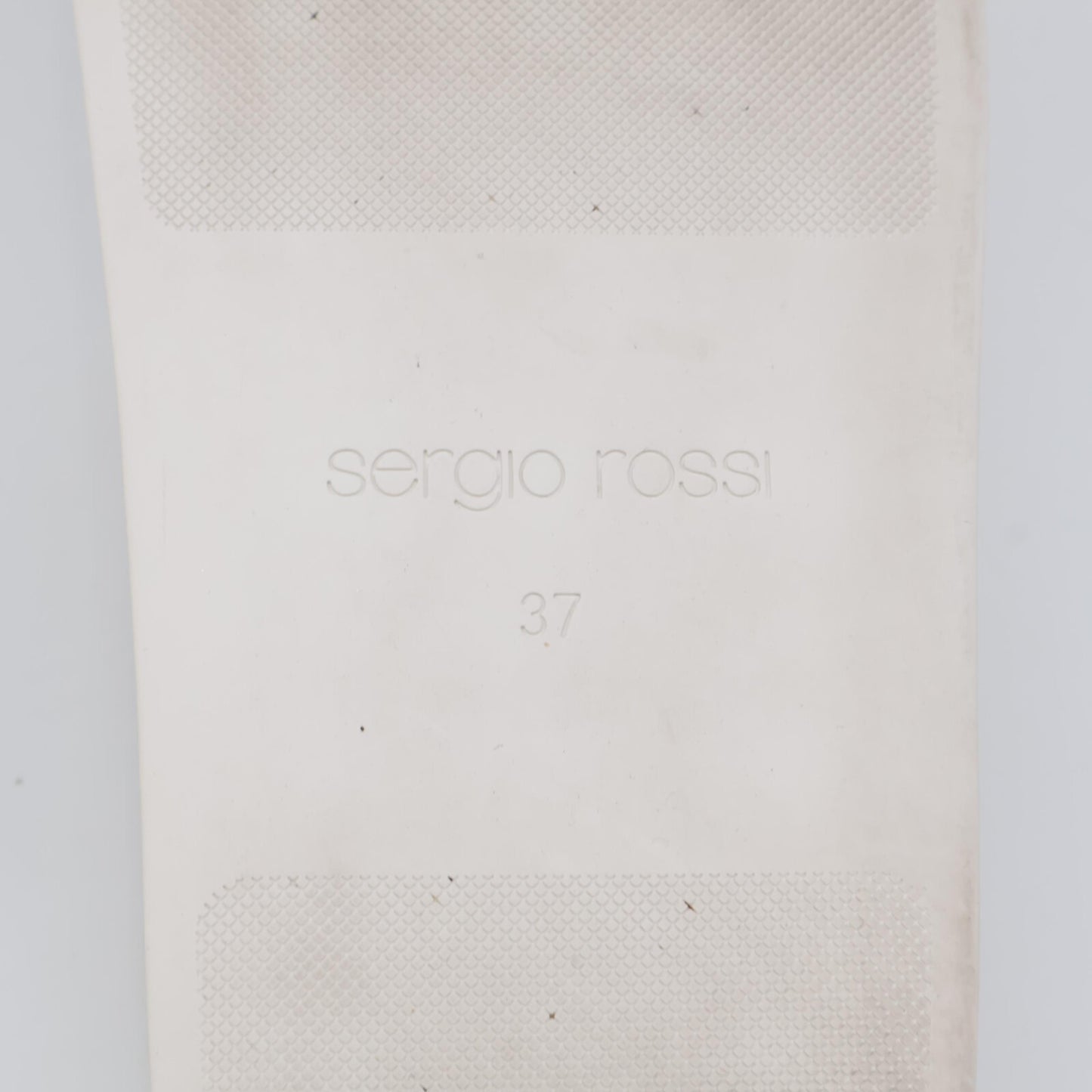 Sergio Rossi セルジオロッシ SR JELLY 010 ジュエルバックル クリスタル スライドサンダル シューズ 37