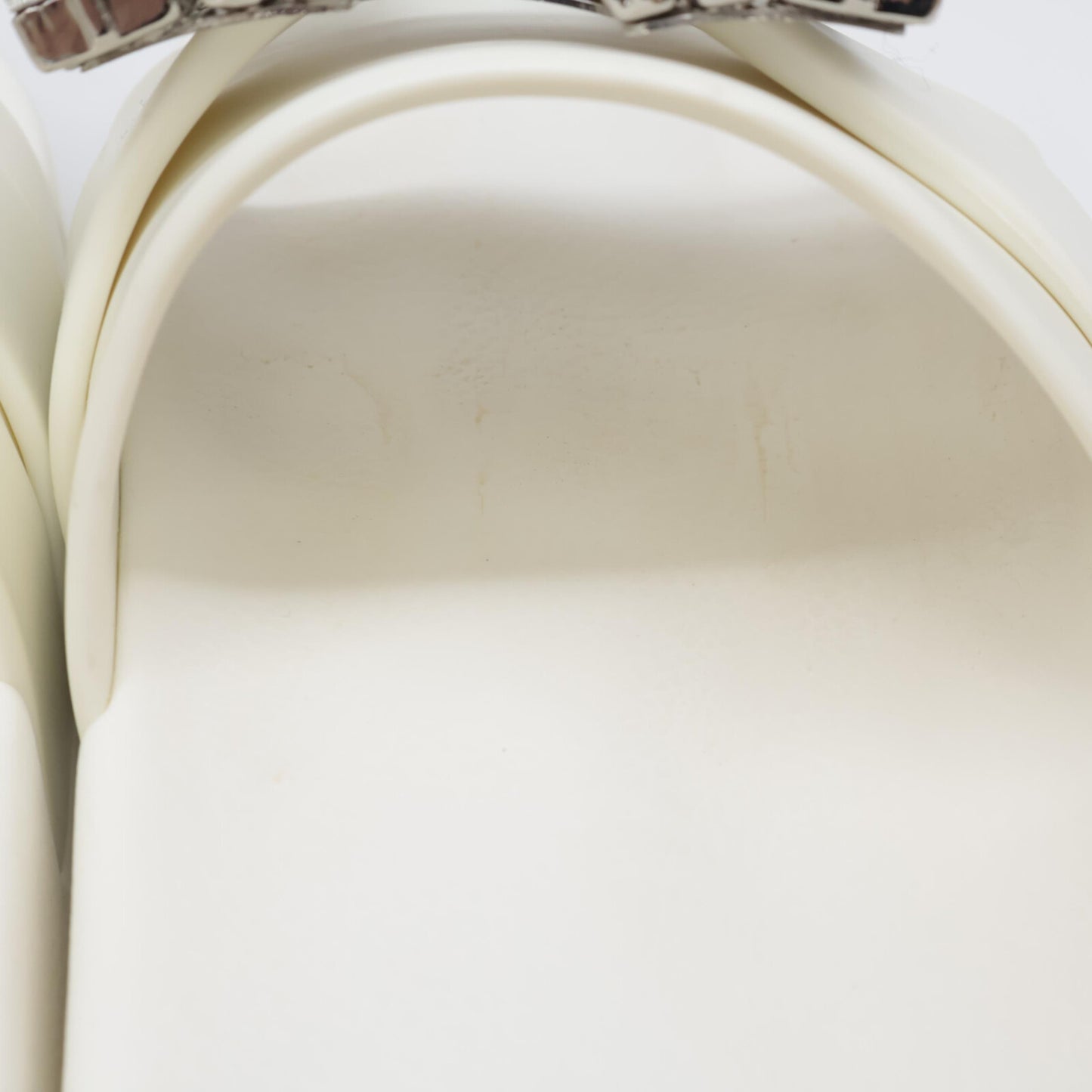 Sergio Rossi セルジオロッシ SR JELLY 010 ジュエルバックル クリスタル スライドサンダル シューズ 37