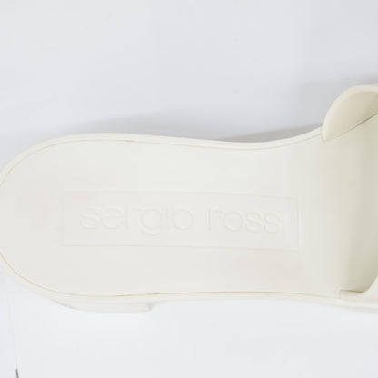 Sergio Rossi セルジオロッシ SR JELLY 040 クリスタルバックル スクエアトゥ シューズ シューズ 37