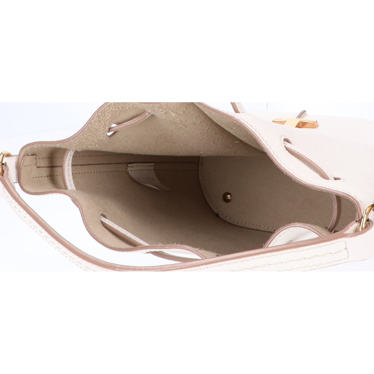 TOD'S トッズ Tタイムレス 2WAY ドローストリング バケットバッグ ショルダーバッグ