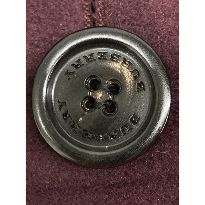 BURBERRY LONDON バーバリーロンドン ﾊﾟｰﾌﾟﾙ ｶｼﾐﾔ ﾆｯﾄｽﾇｰﾄﾞ付き ﾀﾞﾌﾞﾙﾁｪｽﾀｰｺｰﾄ コート UK4