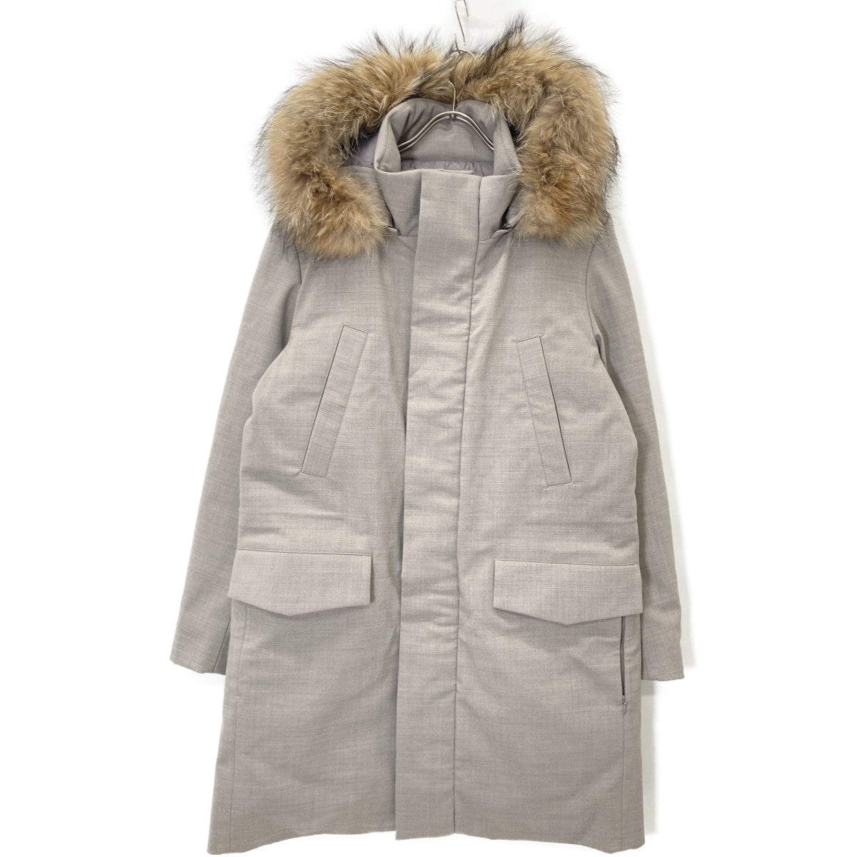 DOUBLE STANDARD CLOTHING ダブルスタンダードクロージング 美品 フェイクファー ダウンジャケット ジャケット 48