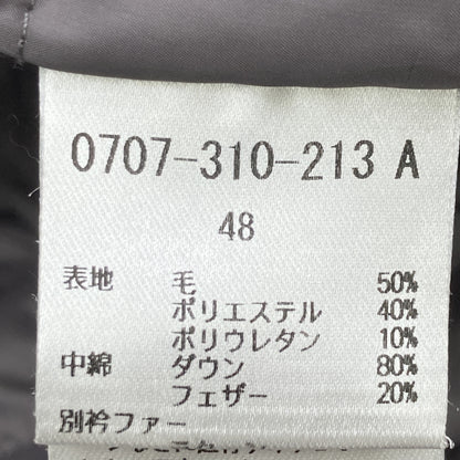 DOUBLE STANDARD CLOTHING ダブルスタンダードクロージング 美品 フェイクファー ダウンジャケット ジャケット 48