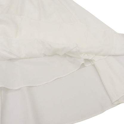 anuans アニュアンス 美品 ノースリーブ トレンチディティール ワンピース レディース ホワイト S ワンピース S