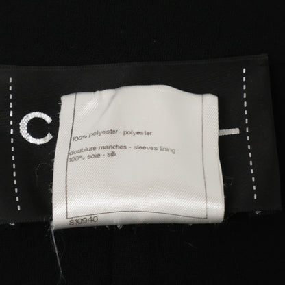 CHANEL シャネル 【国内正規】P49010V35772 ココマークボタン カットオフデザイン ベルト付 ジャケット 40