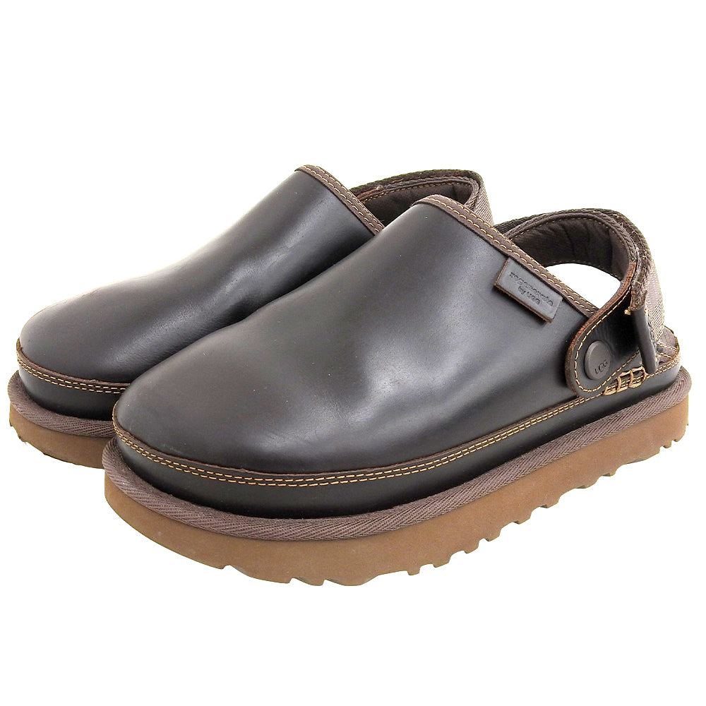 UGG アグ ゴールデンスター クロッグ サンダル シューズ レディース ブラック×ブラウン 23cm 1167536 シューズ 6(US)