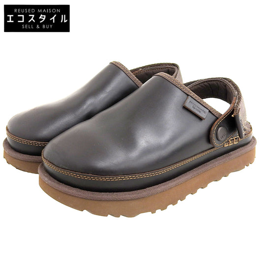 UGG アグ ゴールデンスター クロッグ サンダル シューズ レディース ブラック×ブラウン 23cm 1167536 シューズ 6(US)