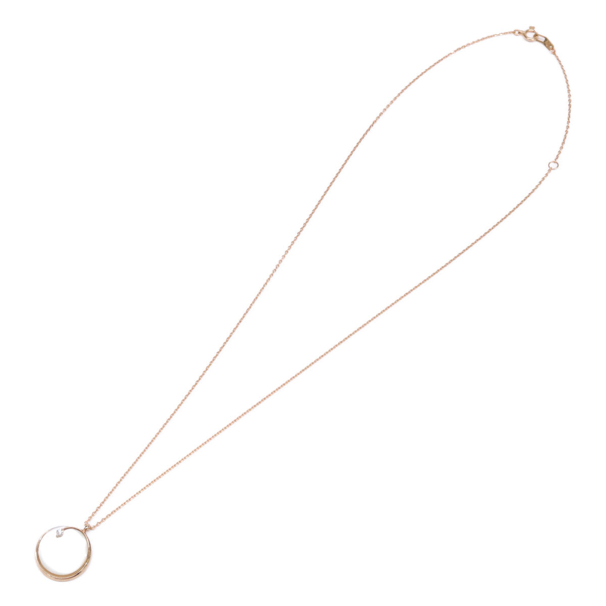 STAR JEWELRY スタージュエリー K18 0.03ctダイヤモンド マザーオブパール ネックレス＆ピアス 2点セット ネックレス