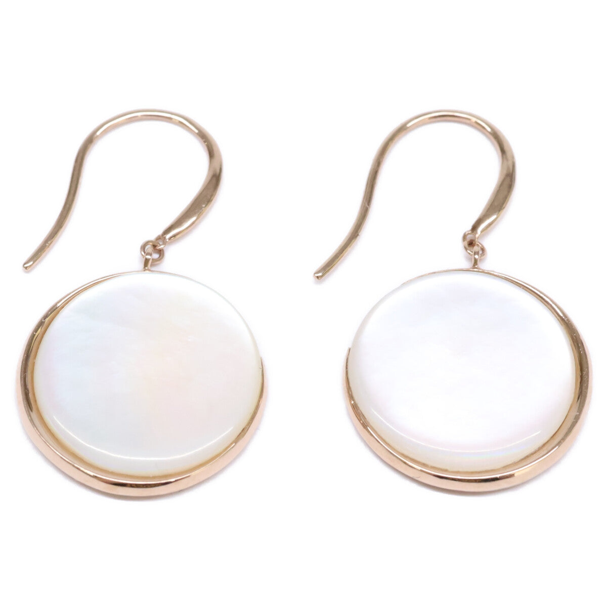 STAR JEWELRY スタージュエリー K18 0.03ctダイヤモンド マザーオブパール ネックレス＆ピアス 2点セット ネックレス