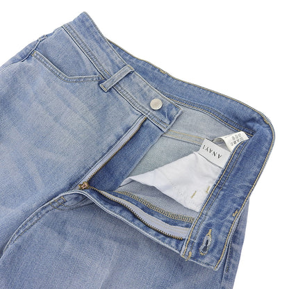 ANAYI アナイ 未使用 ストレッチデニム ストレートパンツ ボトムス レディース ブルー 36 25年 ボトムス 36