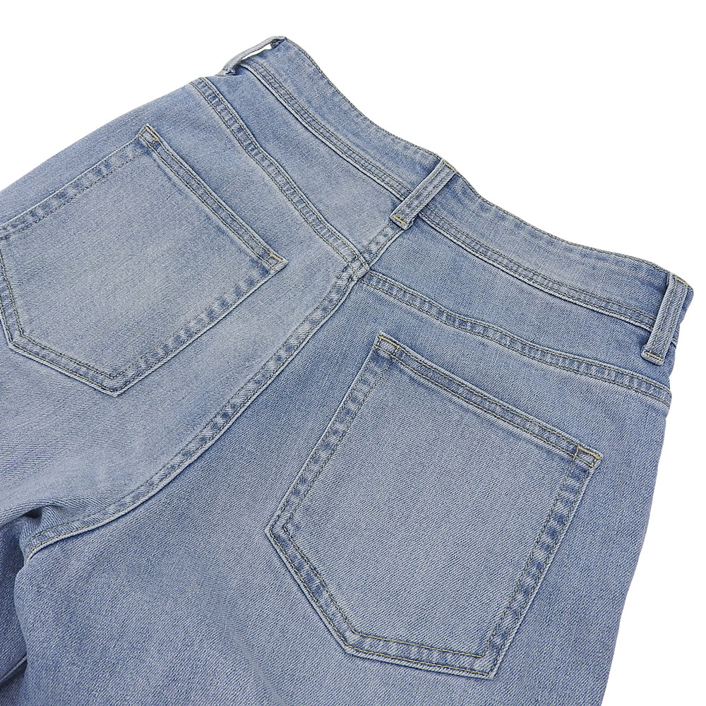 ANAYI アナイ 未使用 ストレッチデニム ストレートパンツ ボトムス レディース ブルー 36 25年 ボトムス 36