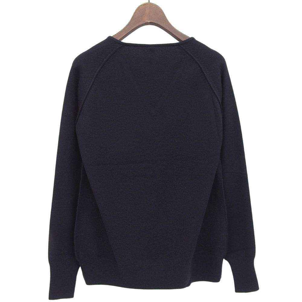 TOYOBOSHI トウヨウボウシ 新品同様 糸衣 Vネック セーター トップス レディース カシミヤ100 ネイビー 1 08IT-BC0001 トップス 1