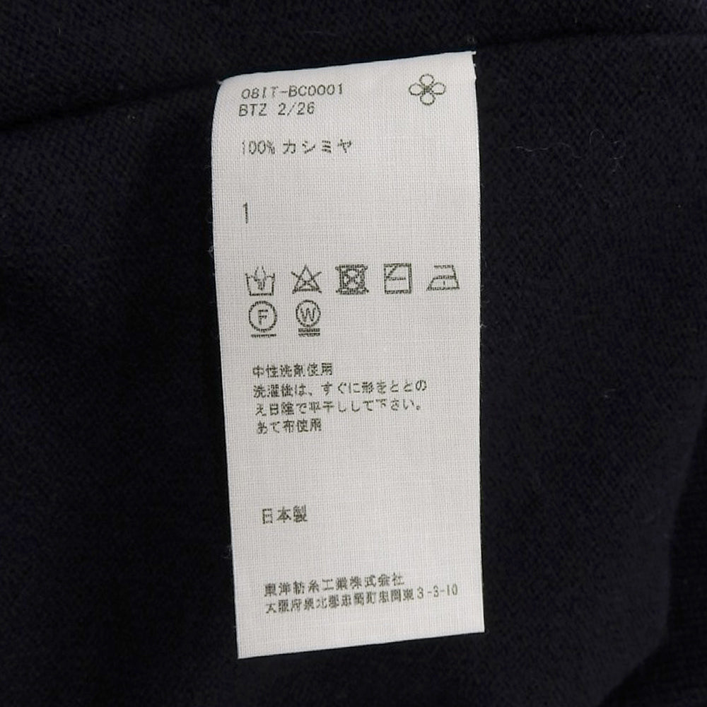 TOYOBOSHI トウヨウボウシ 新品同様 糸衣 Vネック セーター トップス レディース カシミヤ100 ネイビー 1 08IT-BC0001 トップス 1