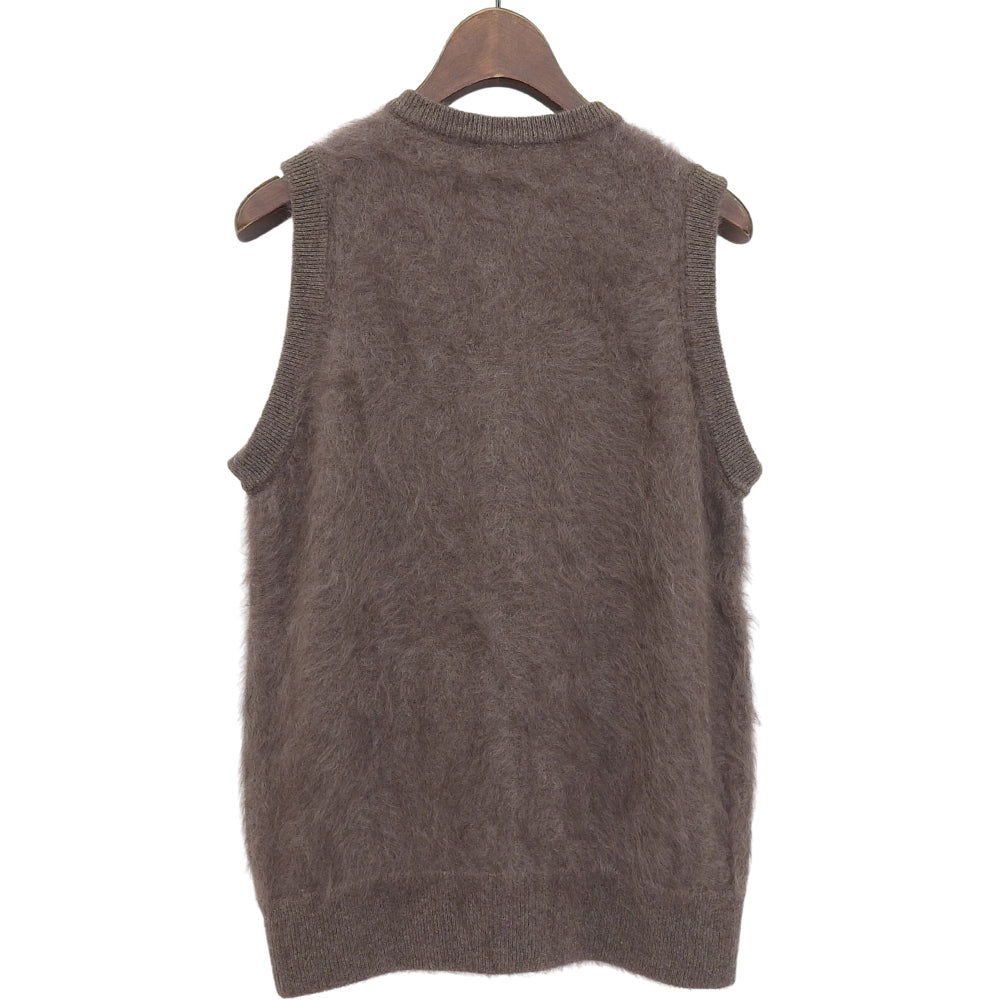 TOYOBOSHI トウヨウボウシ 新品同様 糸衣 KIKORI ベスト レディース ダークブラウン カシミヤ F 13ITーFC2001 ベスト F