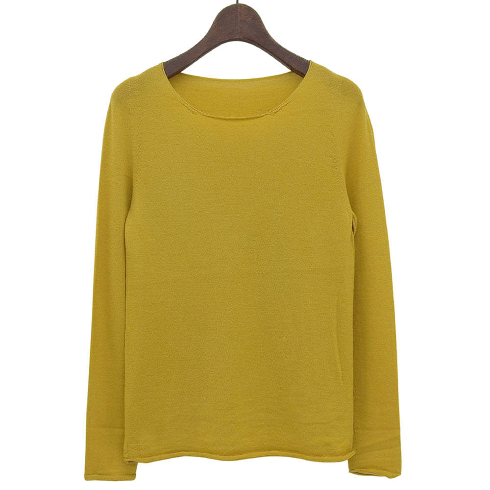 TOYOBOSHI トウヨウボウシ 新品同様 糸衣 CHAUSU セーター トップス レディース カシミヤ100 イエロー 1 13IT-AC6001 トップス 1