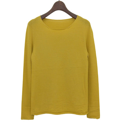 TOYOBOSHI トウヨウボウシ 新品同様 糸衣 CHAUSU セーター トップス レディース カシミヤ100 イエロー 1 13IT-AC6001 トップス 1