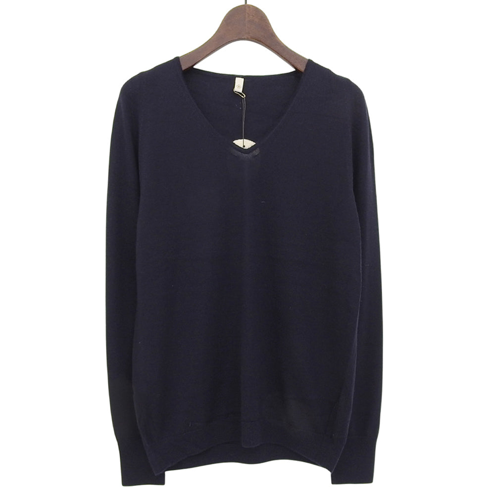 TOYOBOSHI トウヨウボウシ 新品同様 糸衣 SUKAI-STH セーター トップス レディース カシミヤ70 シルク30 ネイビー 2 トップス 2