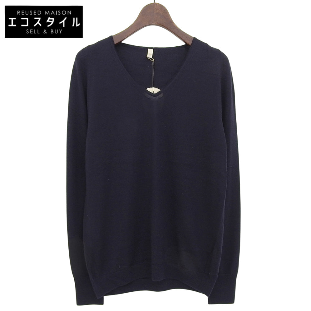 TOYOBOSHI トウヨウボウシ 新品同様 糸衣 SUKAI-STH セーター トップス レディース カシミヤ70 シルク30 ネイビー 2 トップス 2